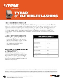 Download TYPAR 3in Flexible Flashing Sell Sheet