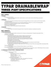 Download DrainableWrap 3-Part Specification