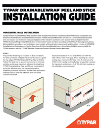 Download DrainableWrap Peel and Stick Installation Guide