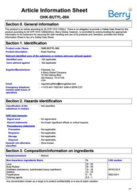 Download TYPAR Butyl Flashing MSDS