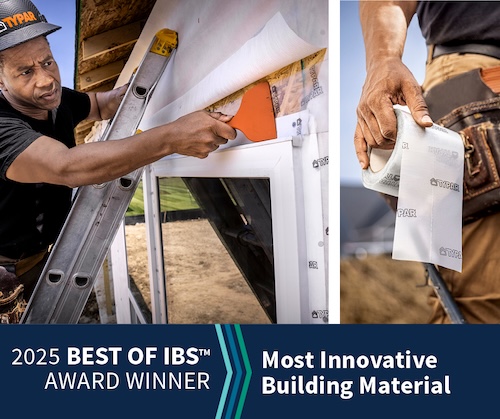 TYPAR® Clear Acrylic Flashing Wins Best of IBS™ Award at 2025 International Builders’ Show